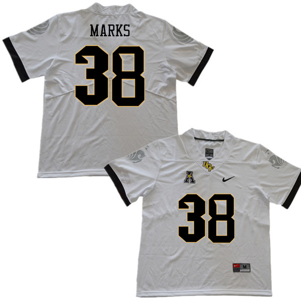 Men #38 Dionte Marks UCF Knights College Football Jerseys Sale-White